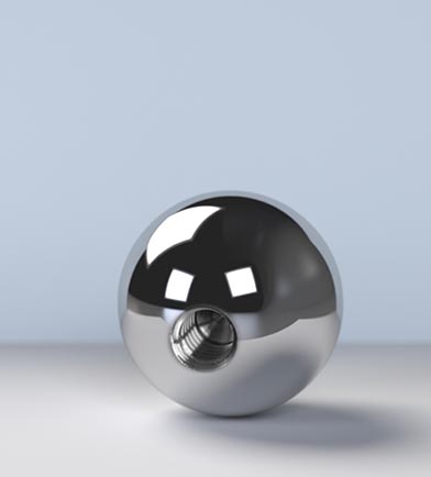 gebohrte Kugeln als Beispiel fuer Spezialkugeln der microball GmbH